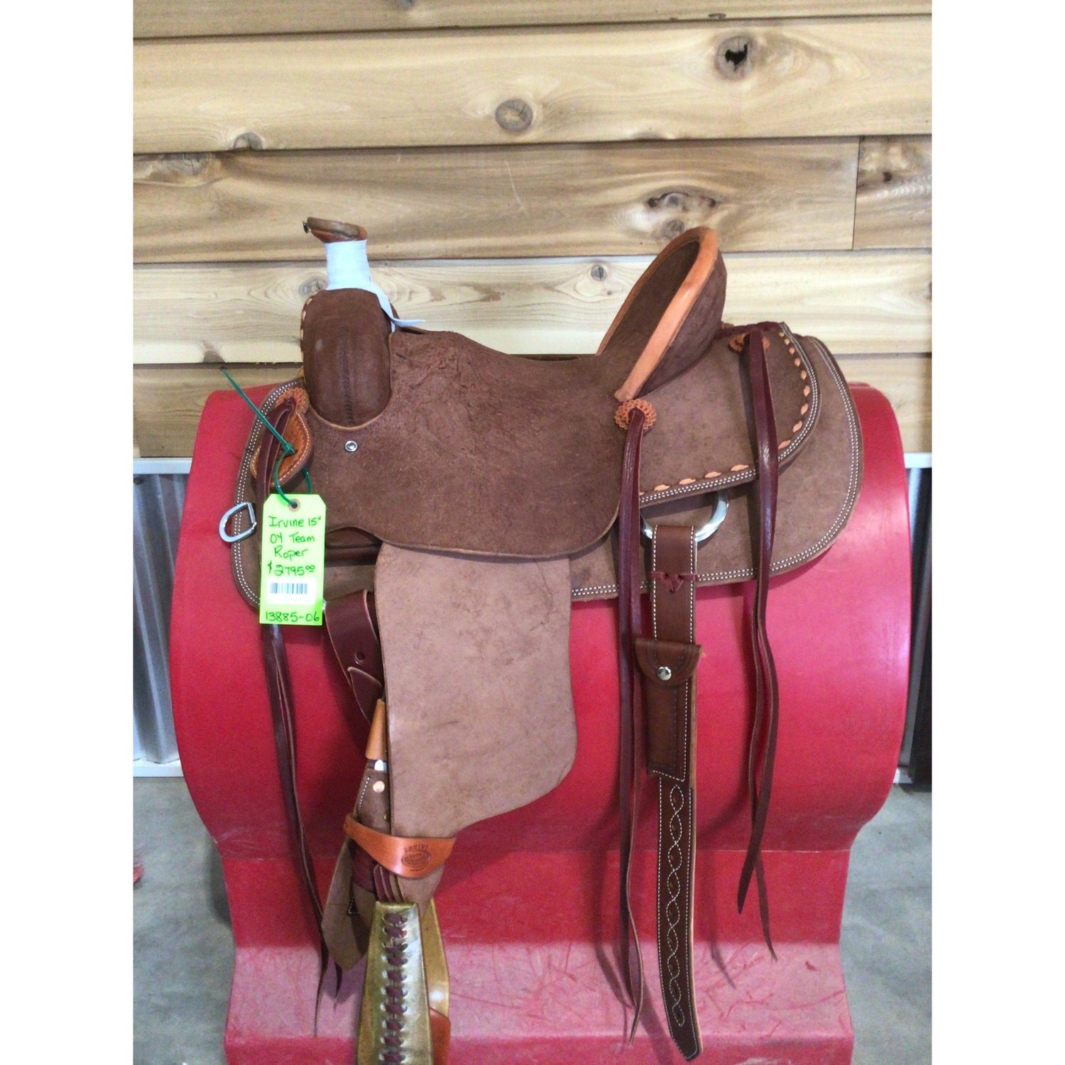 Irvine's 15" Oy Team Roping Saddle