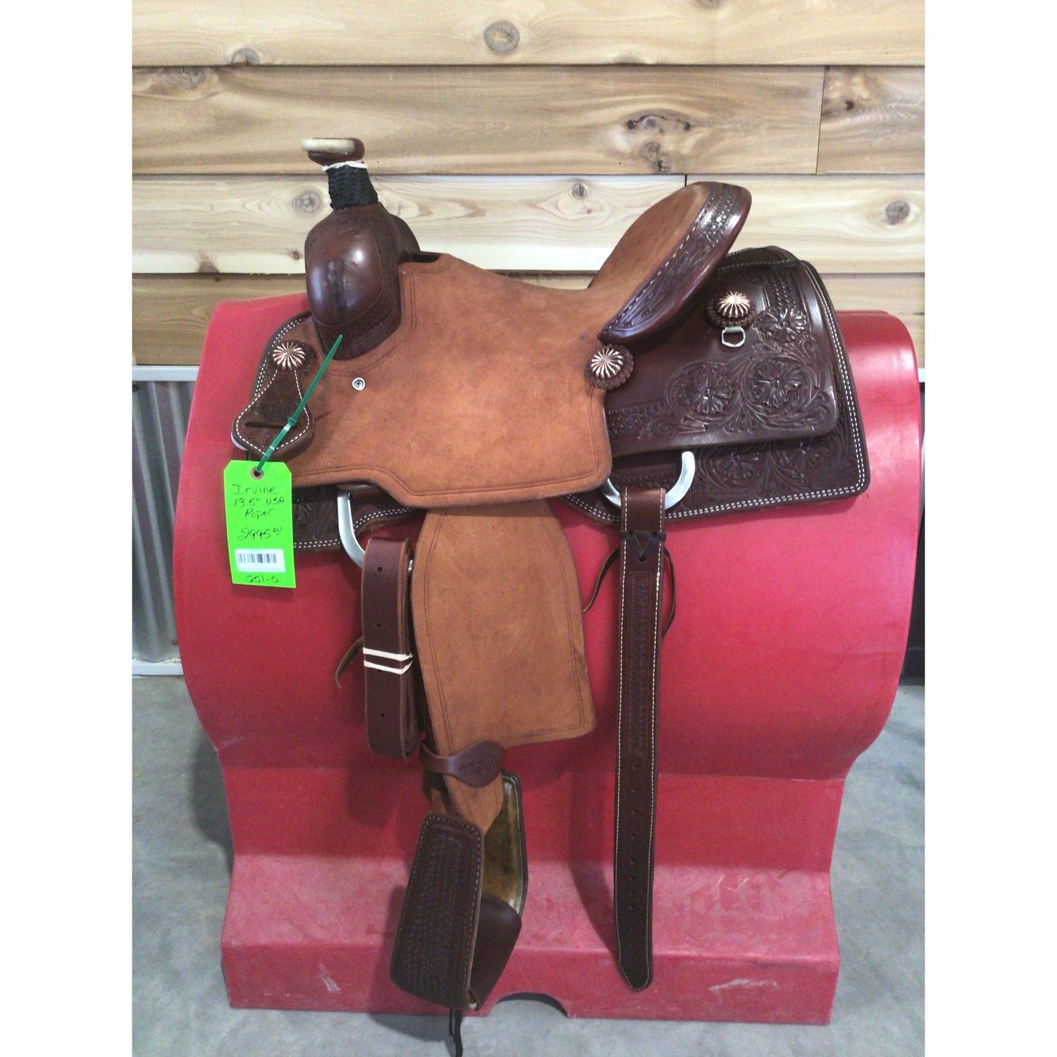 Irvine's 13.5" USA. Rope Saddle
