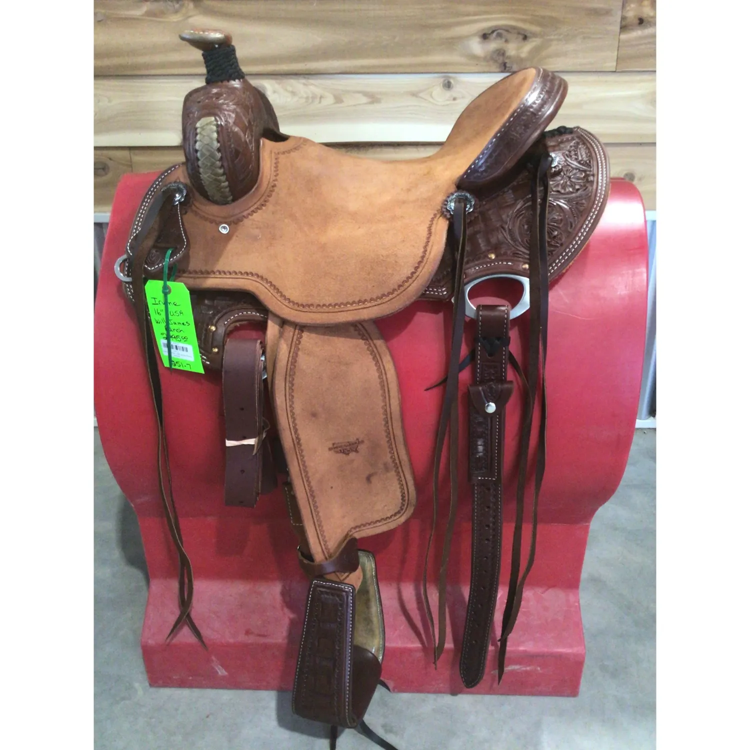 Irvine's 16" USA. Will James Ranch Saddle