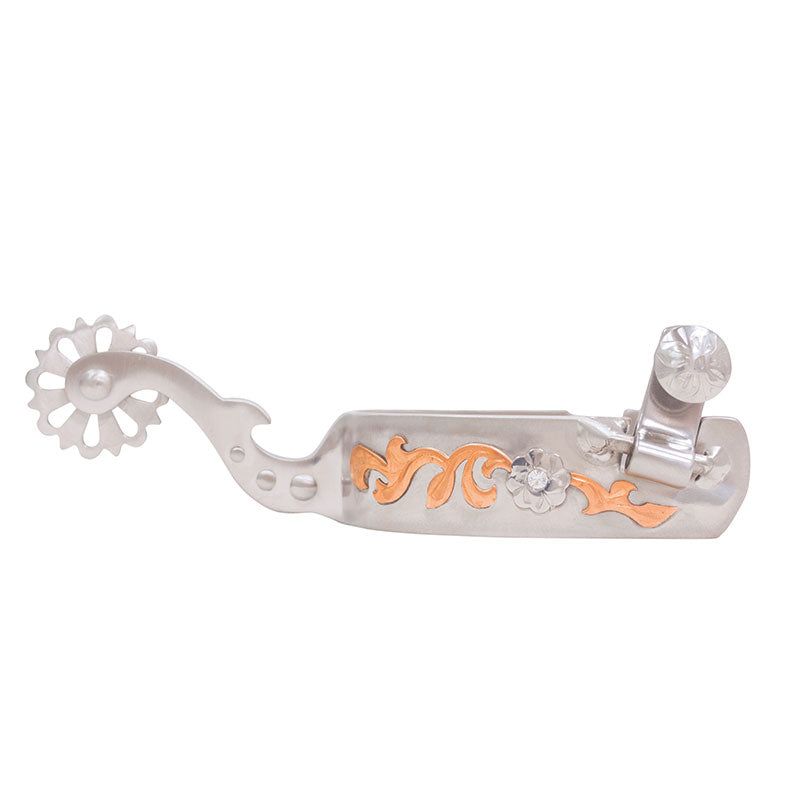 Jg Ladies Spur w/ Cop Trim Crystal