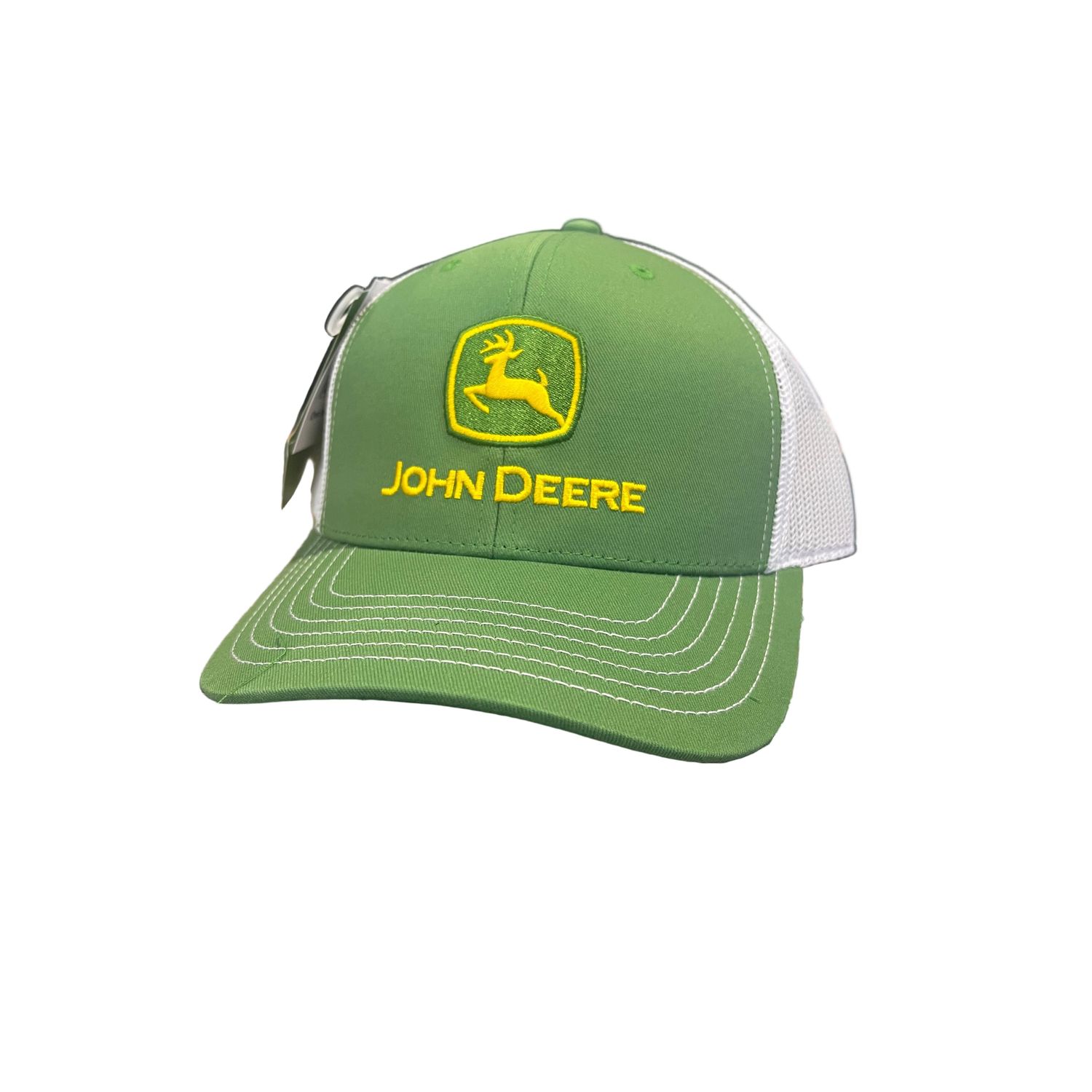 John Deere Curled Cap - JD Green/White