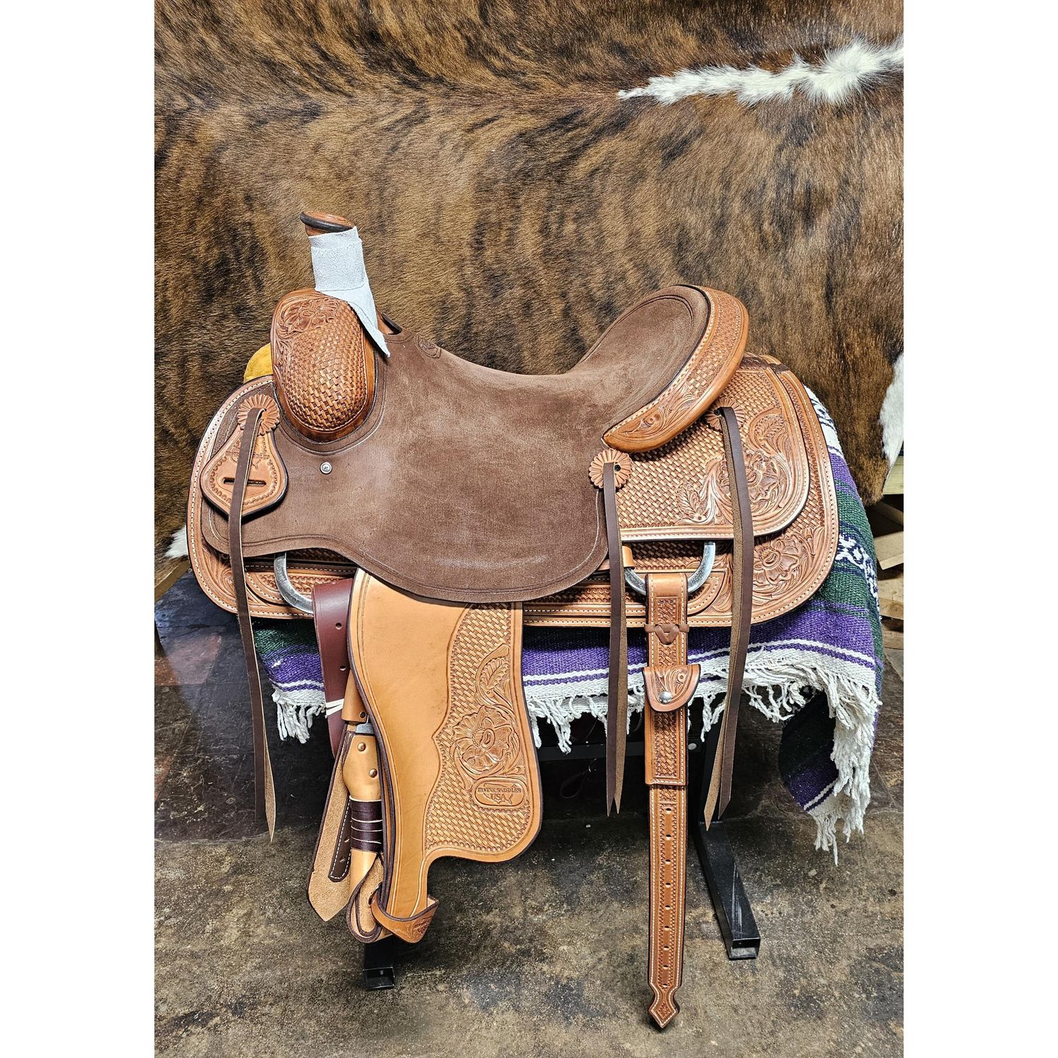 Irvine USA 16" Will James Ranch Saddle