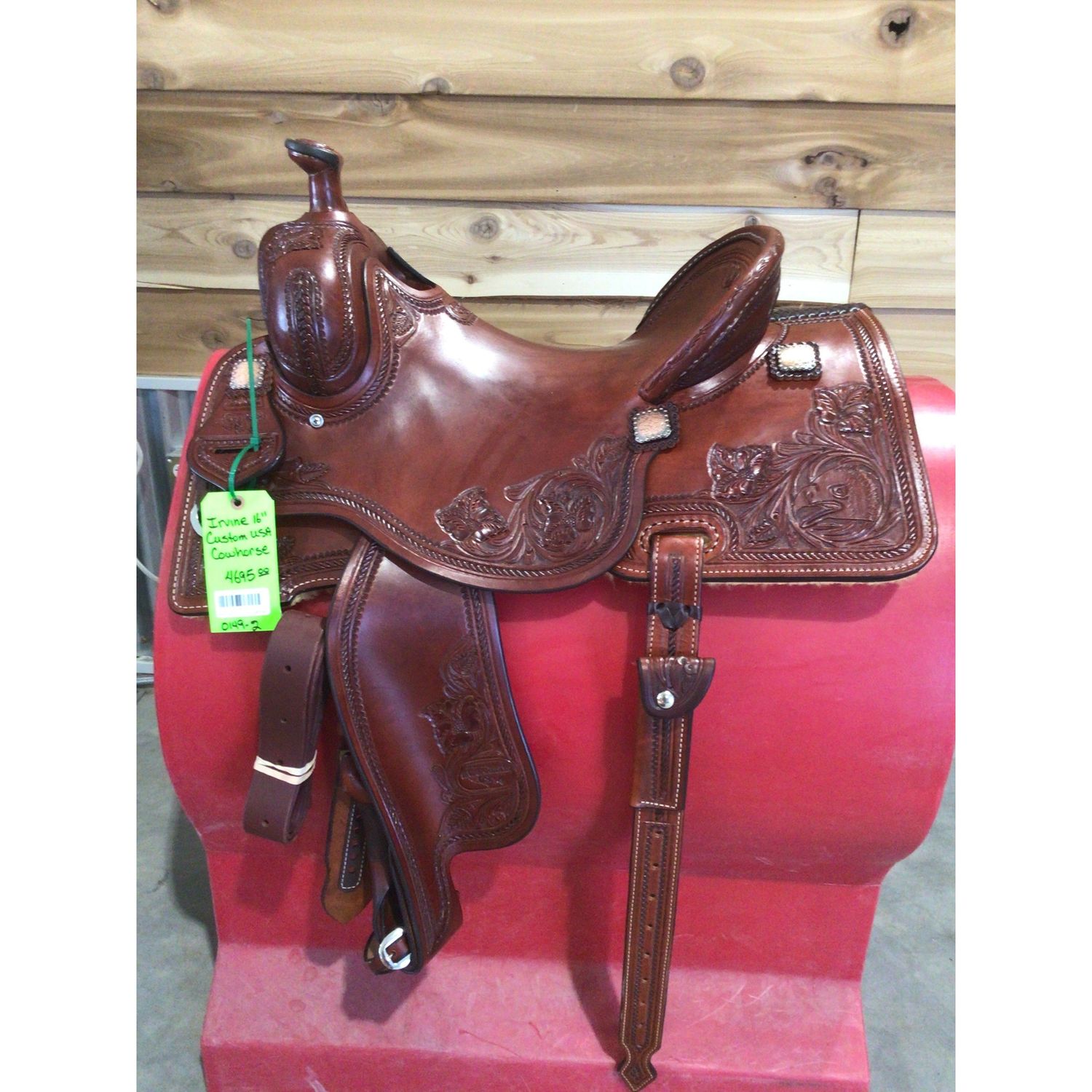 Irvine USA Custom 16" Cowhorse Saddle-3