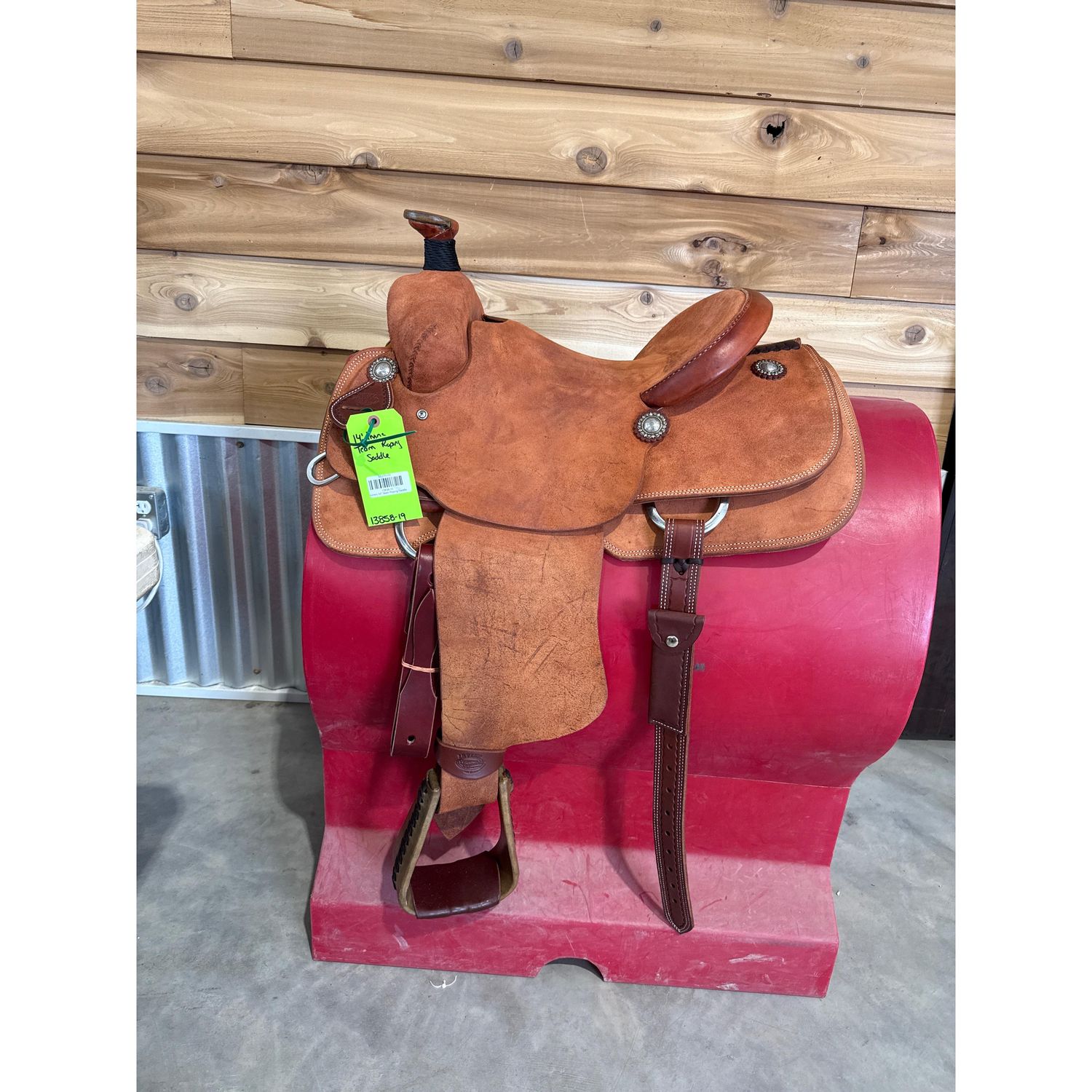 Irvine's 14" Team Roping Saddle-2