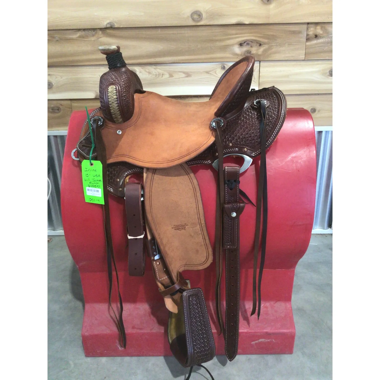Irvine's 15" USA. Will James Ranch Saddle