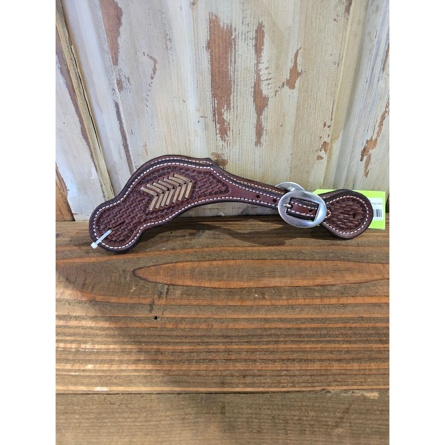 Irvine's Spur Strap Basket Stamp W/ Rawhide-MO
