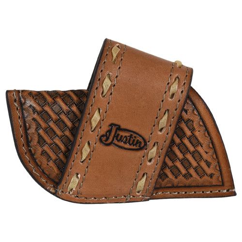 Justin Knife Sheath Basketweave Tooling