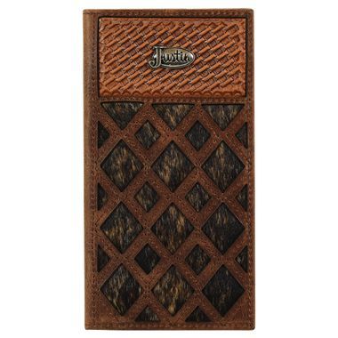 Justin Rodeo Wallet Brindle Inlay - 2172767W3