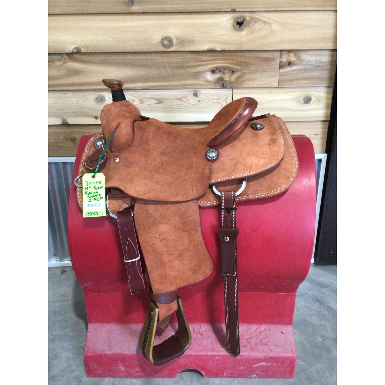 Irvine's 15" Team Roping Saddle-1