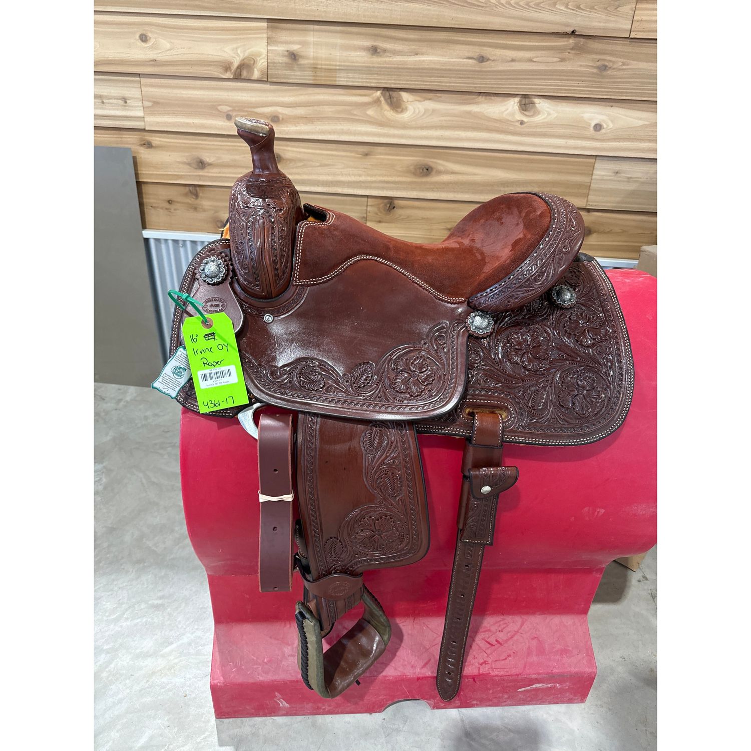 Irvine's 16" OY Roping Saddle-1