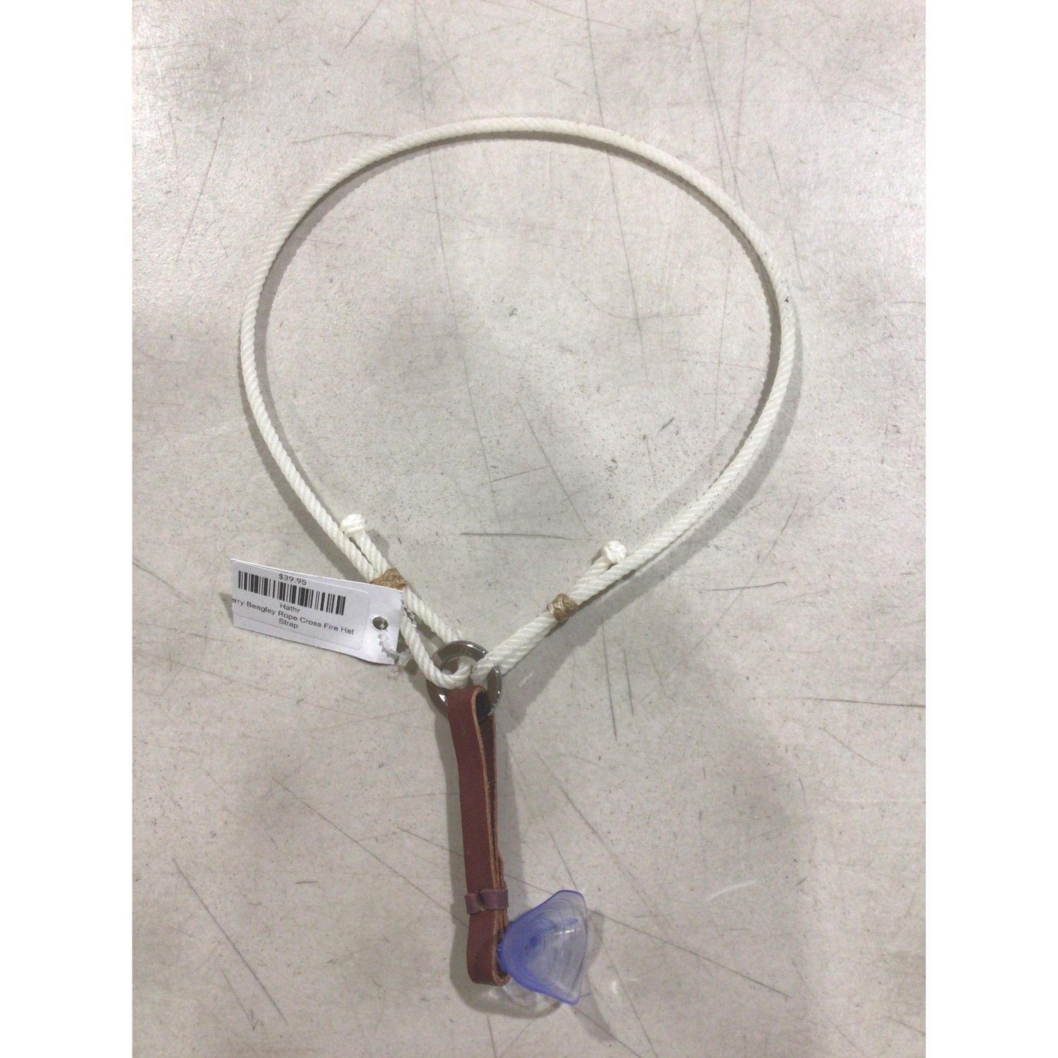 Jerry Beagley Rope Cross Fire Hat Strap