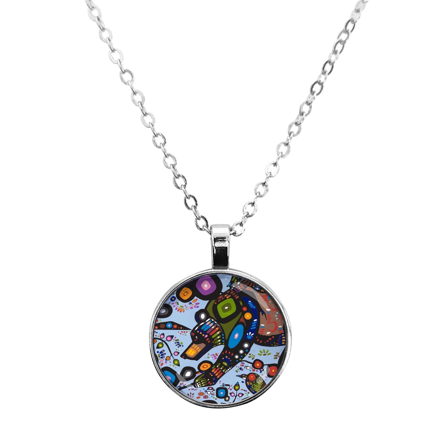 John Rombough Bear Dome Necklace