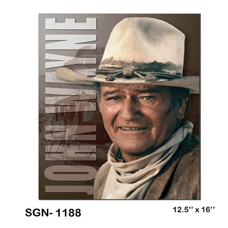 John Wayne Stage Coach Licensed Tin Sign