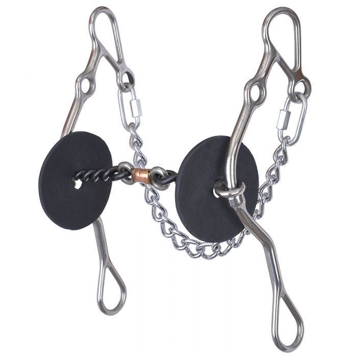 Josey-Mitchell Gooseneck Go Around 3 Piece Twisted Sweet &amp; Sour Dogbone Bit