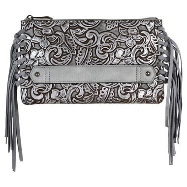Justin Clutch Silver Wash