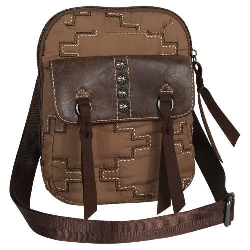 Justin Crossbody Trail Brown Parachute Bag