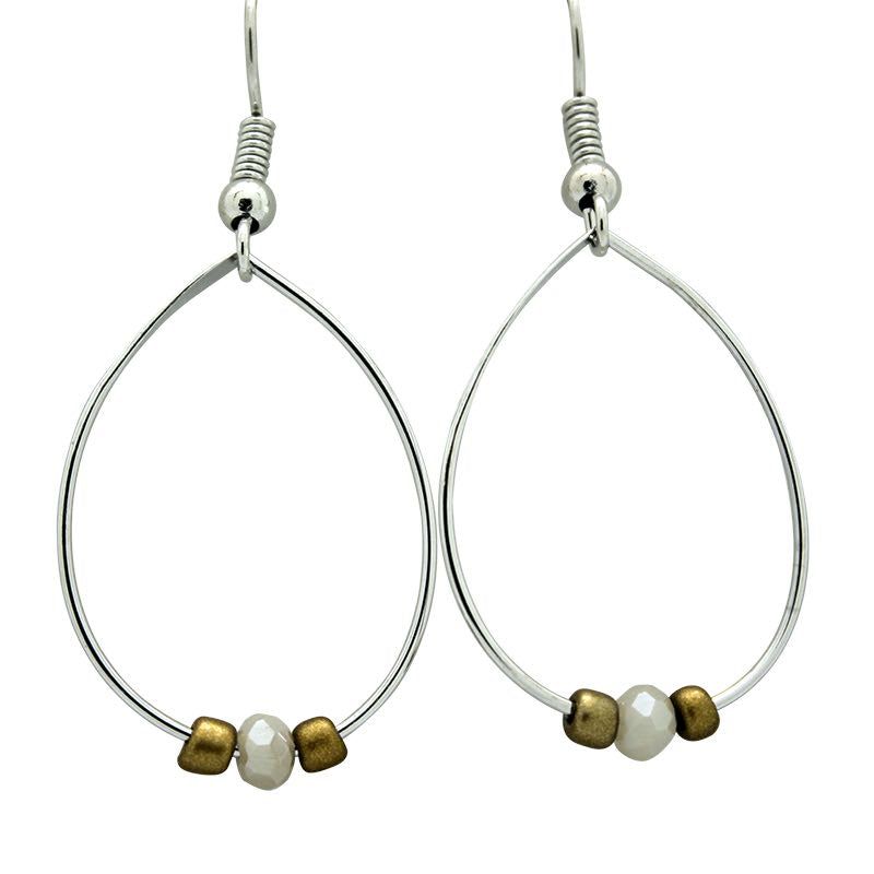 KC Earrings Silver-1