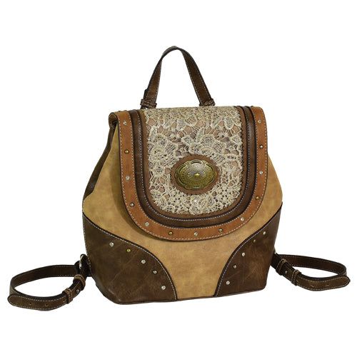 Justin Backpack Tonal W/Light Tan Lace
