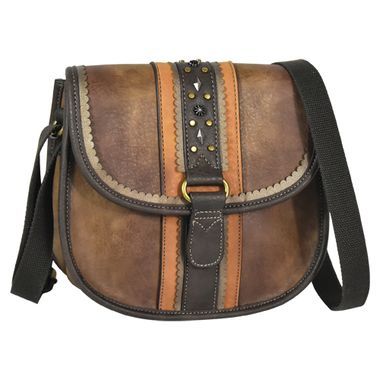Justin Crossbody Woodland Brown Burnished