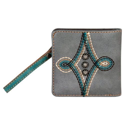 Justin Ladies Bifold Wallet Grey