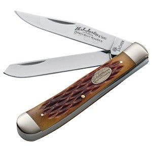 Justin Trapper Knife - Brown Bone