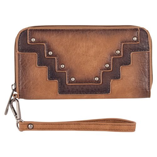 Justin Women's Wallet with Old Silver Studs
