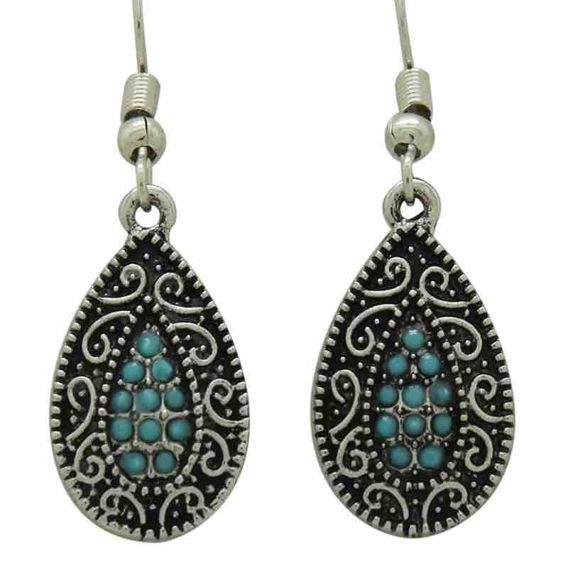 KC Earrings Turquoise Chip