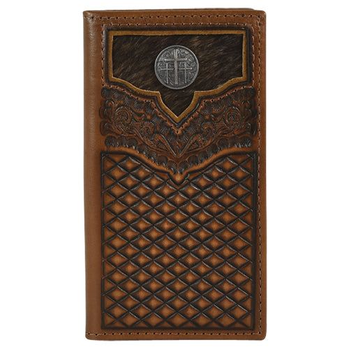 Justin Junior Rodeo Wallet Brindle Inlay