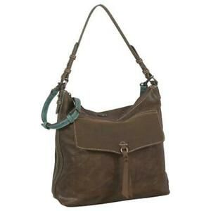 Justin Purse Chocolate &amp; Turquoise