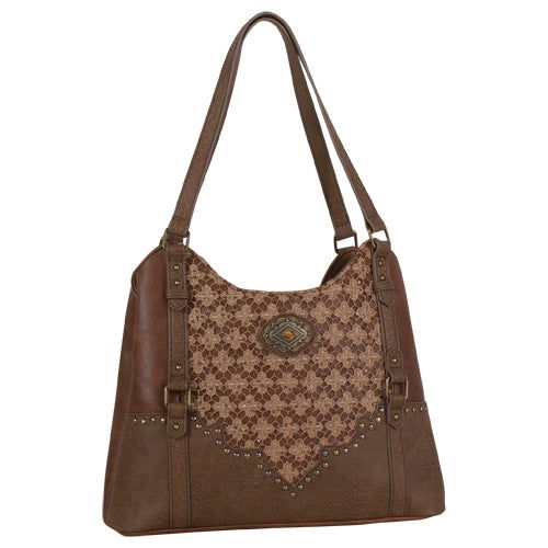 Justin Purse Champagne Lace &amp; Tiger Eye