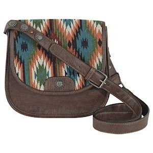 Justin Saddle Bag Custom Azte Jacquard