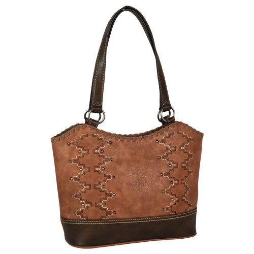 Justin Tote Russet With Embroidery