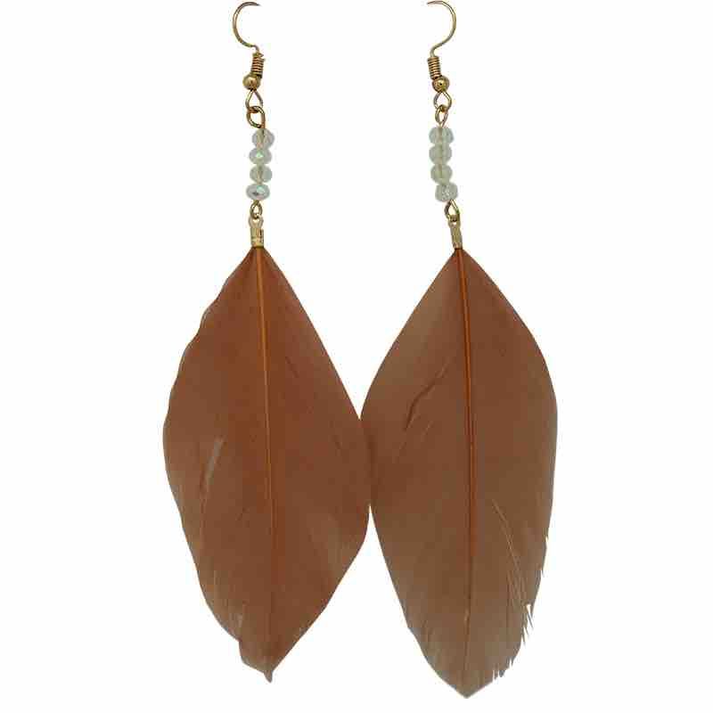 KC Earrings Feathers Assorted Colors-1