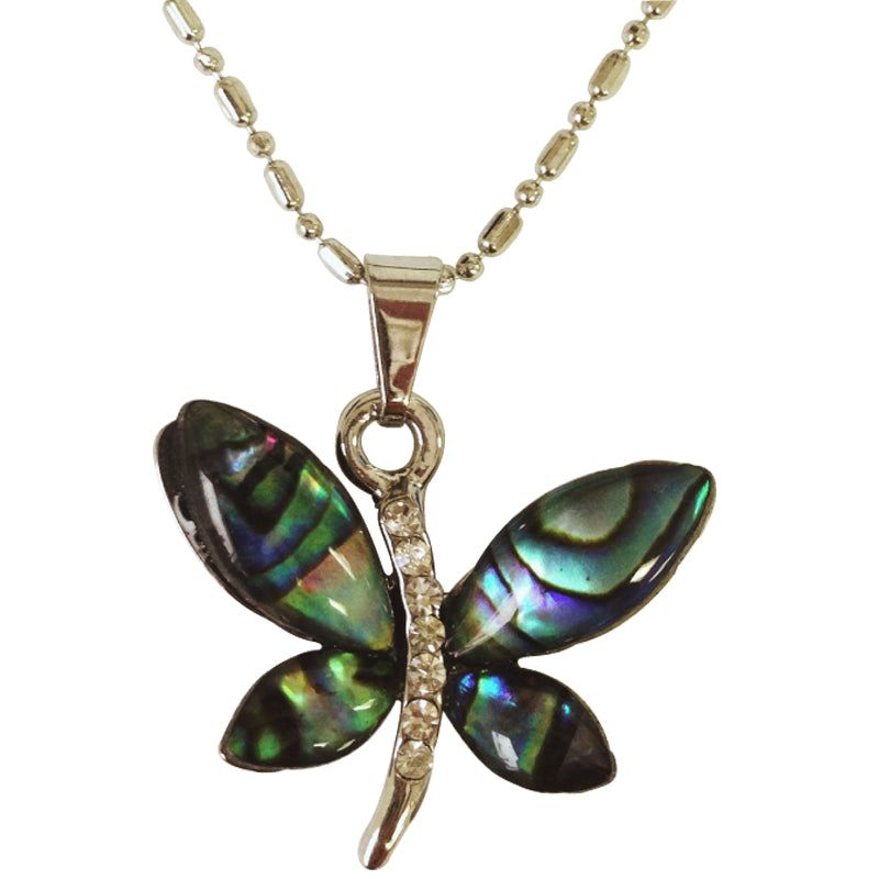 KC Necklace Abalone Butterfly-1