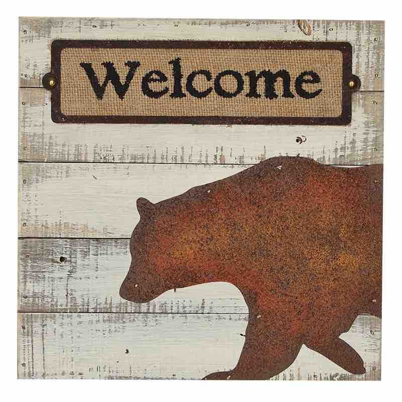 KC Wall Sign Welcome Bear