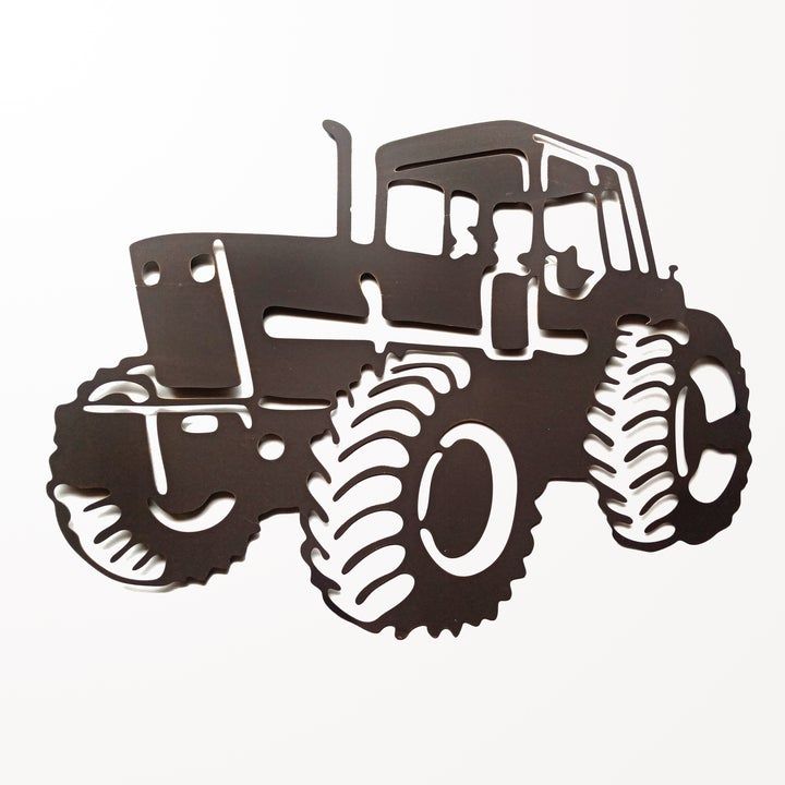 Laser Tractor Metal Wall Art