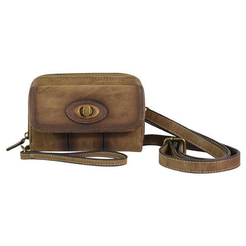 Justin Wallet On String Burnished Brown