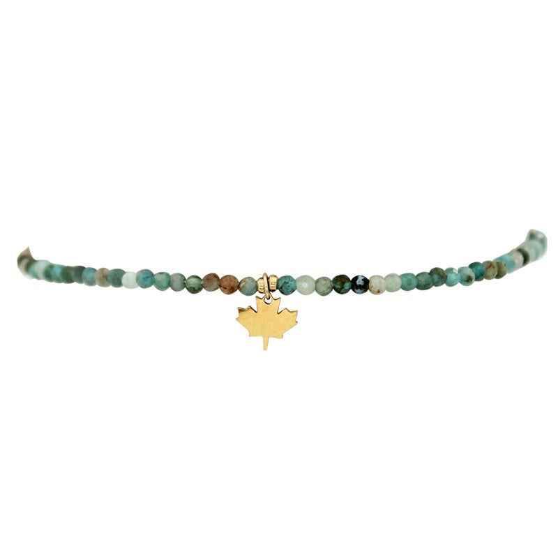 KC Bracelet Faceted Stone Maple
