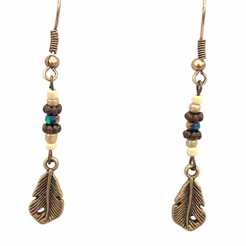 KC Earring Feather