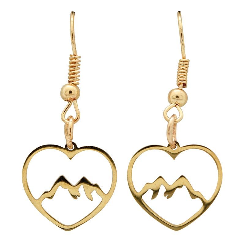 KC Earring Heart Mountain