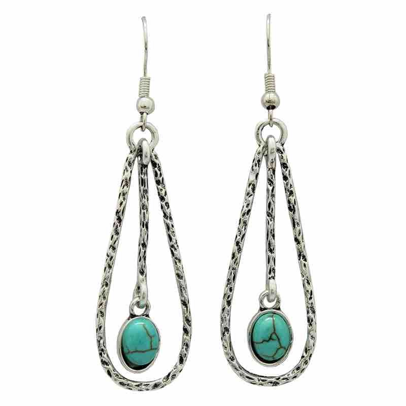 KC Earrings Turquoise Drop