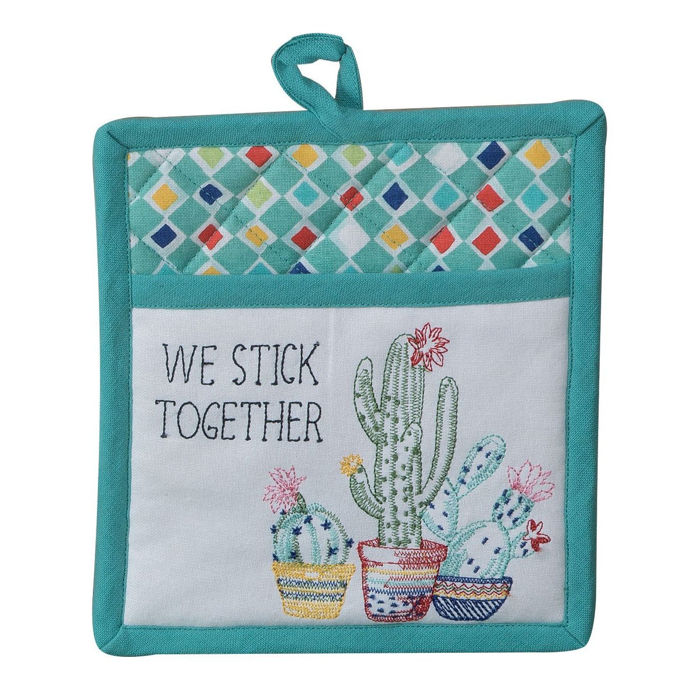 KD Cactus Garden Embroidered Pocket Mit