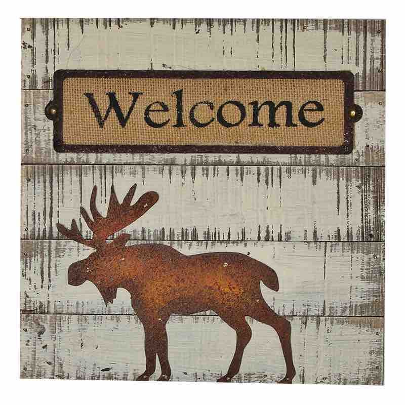 KC Wall Sign Welcome Moose