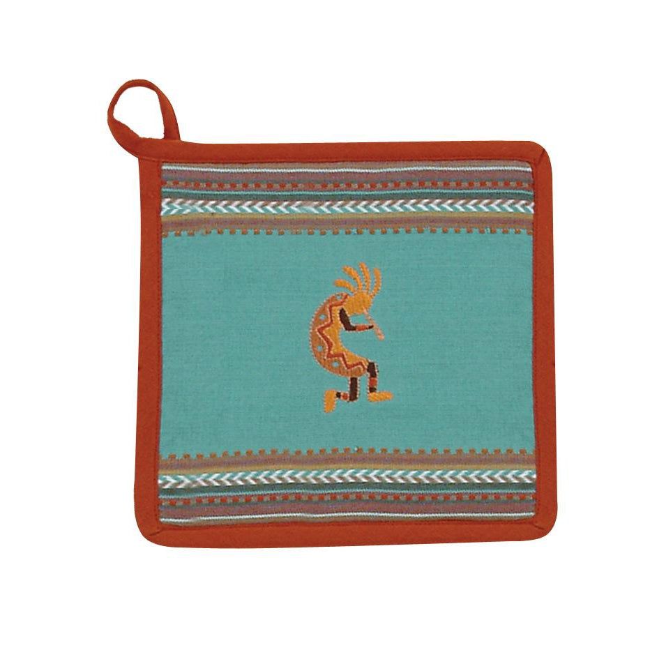 KD Embr. Kokopelli Potholder