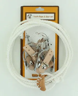 Little Outlaw Kids Rope &amp; Spur Set