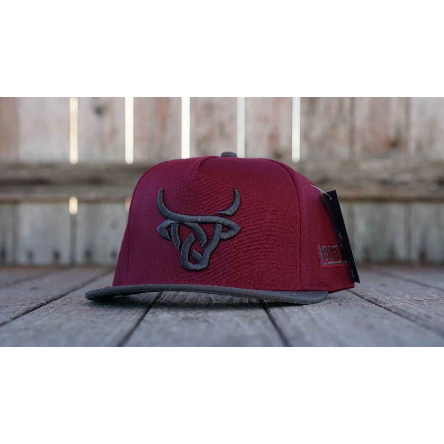Lost Calf-Maroon/Grey Flat