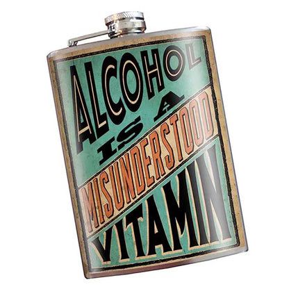 Lucky Jack A Misunderstood Vitamin Flask-8 oz