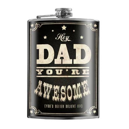 Lucky Jack Awesome Dad Flask- 8oz