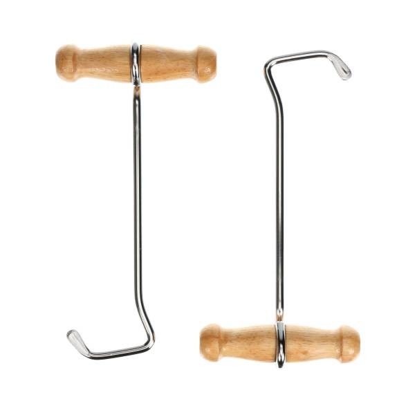 M&amp;F 13" Natural Wood Boot Hook - Extra Long