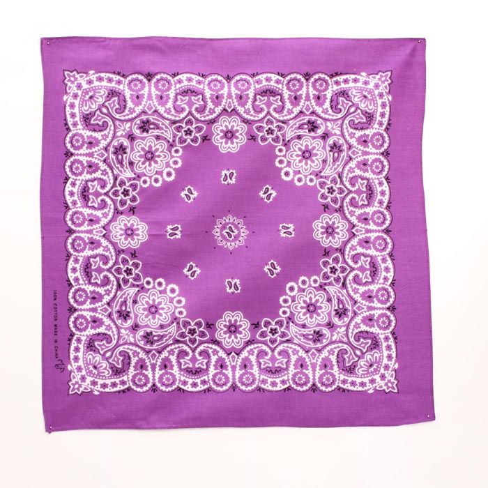 M&amp;F 21x21 Traditional Bandanas - Purple